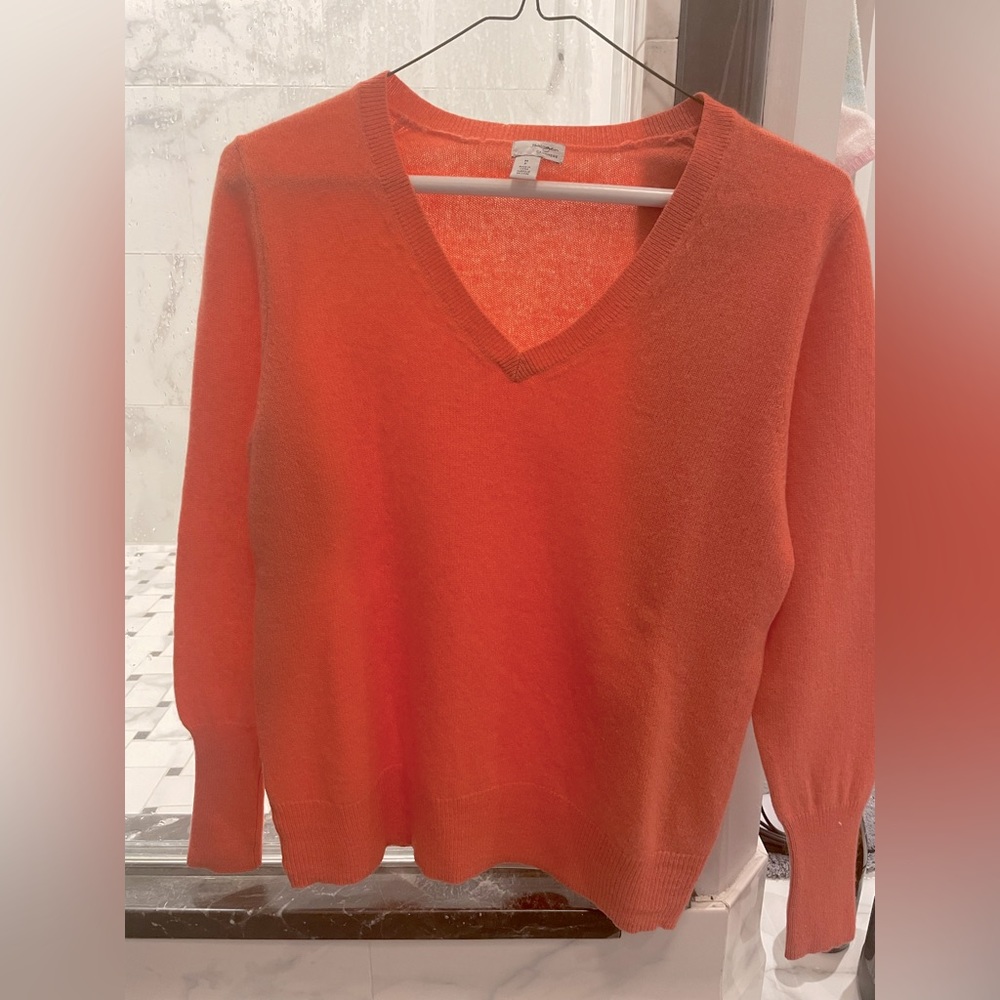 Nordstrom cashmere, peach color sweater